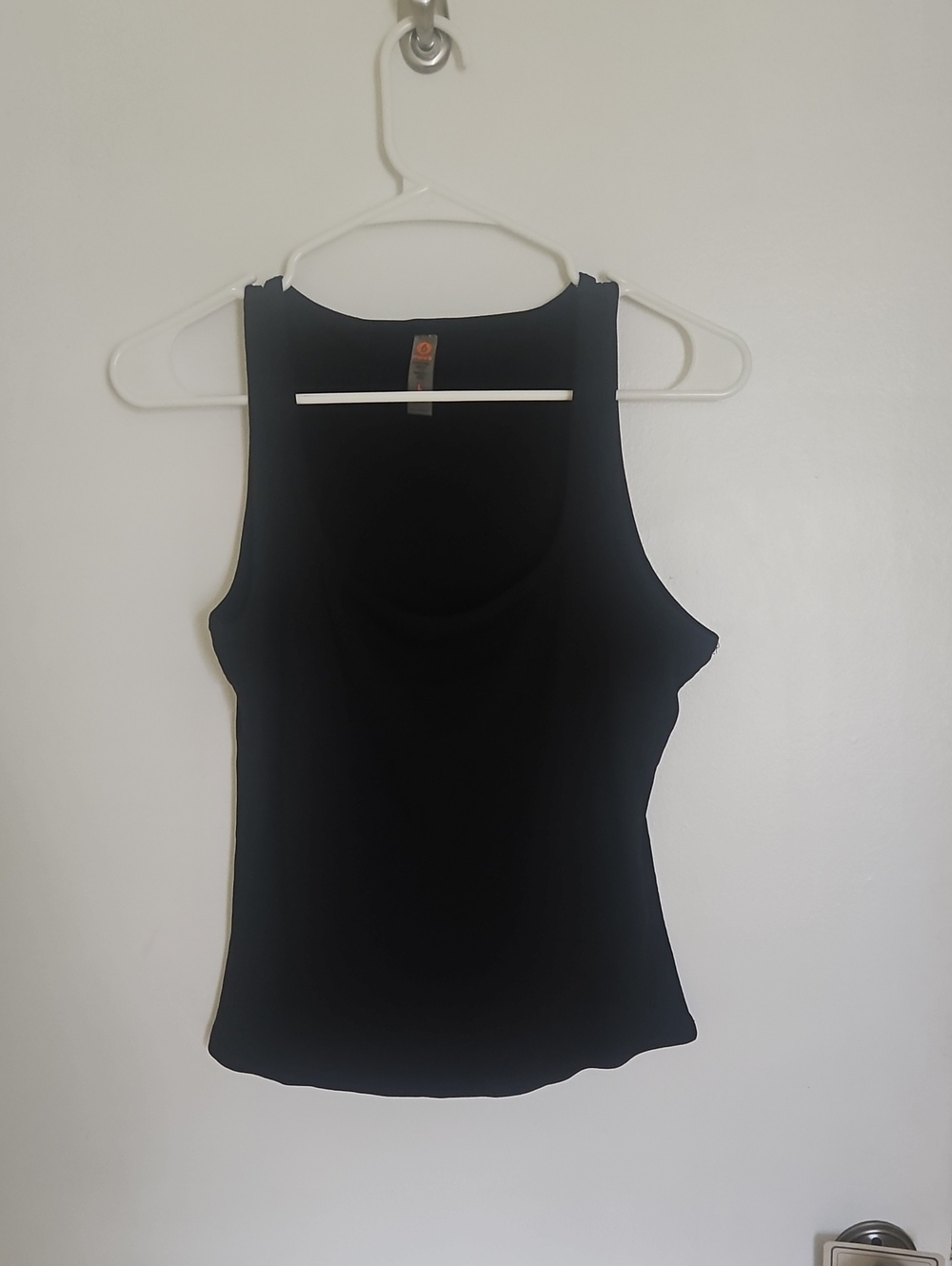 Mono B Black Scoop Neck Tank Top